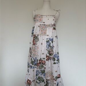 Levi's White Floral maxi dress